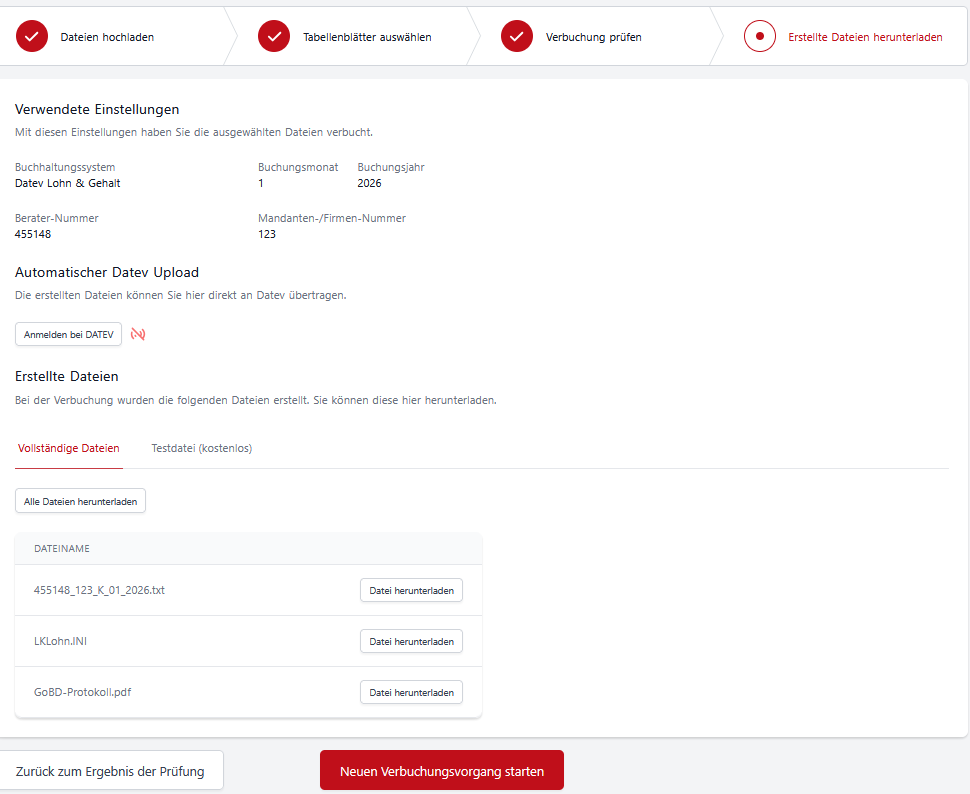Vergrößern Anmelden bei Datev